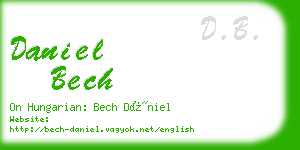 daniel bech business card